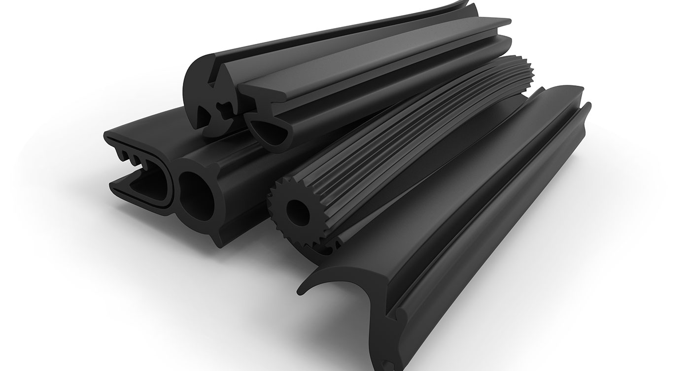 EPDM-based moulded and extruded components for industrial applications