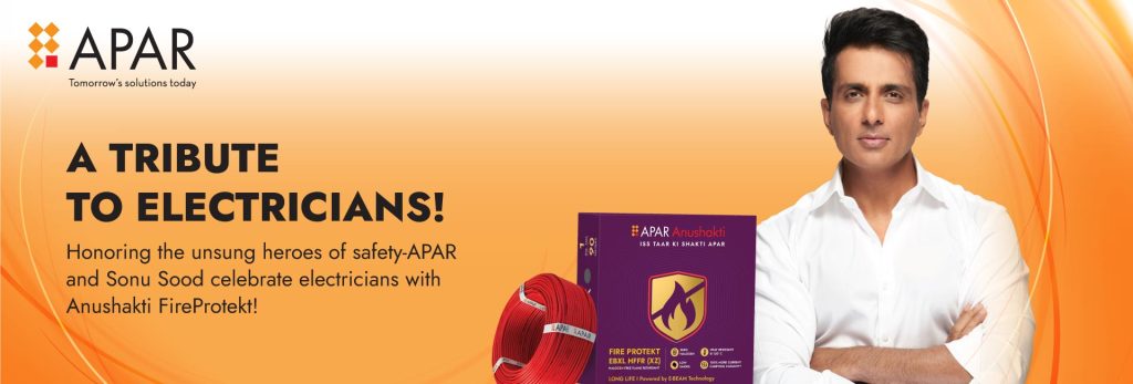 APAR Industries Ropes in Sonu Sood as new brand ambassador