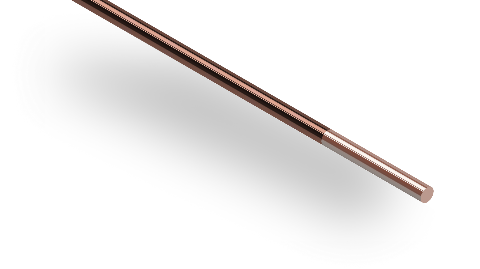 Enamelled copper round wire