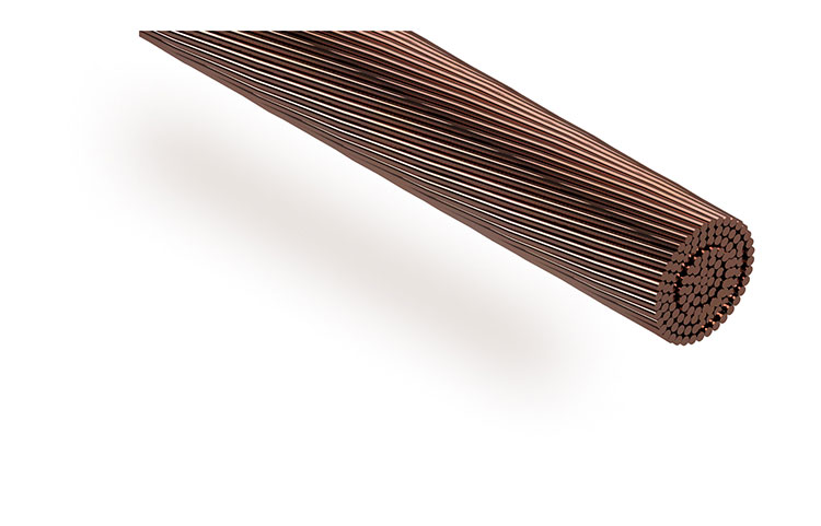 Copper stranded bare conductor