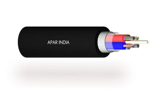 Hybrid copper & OF cables