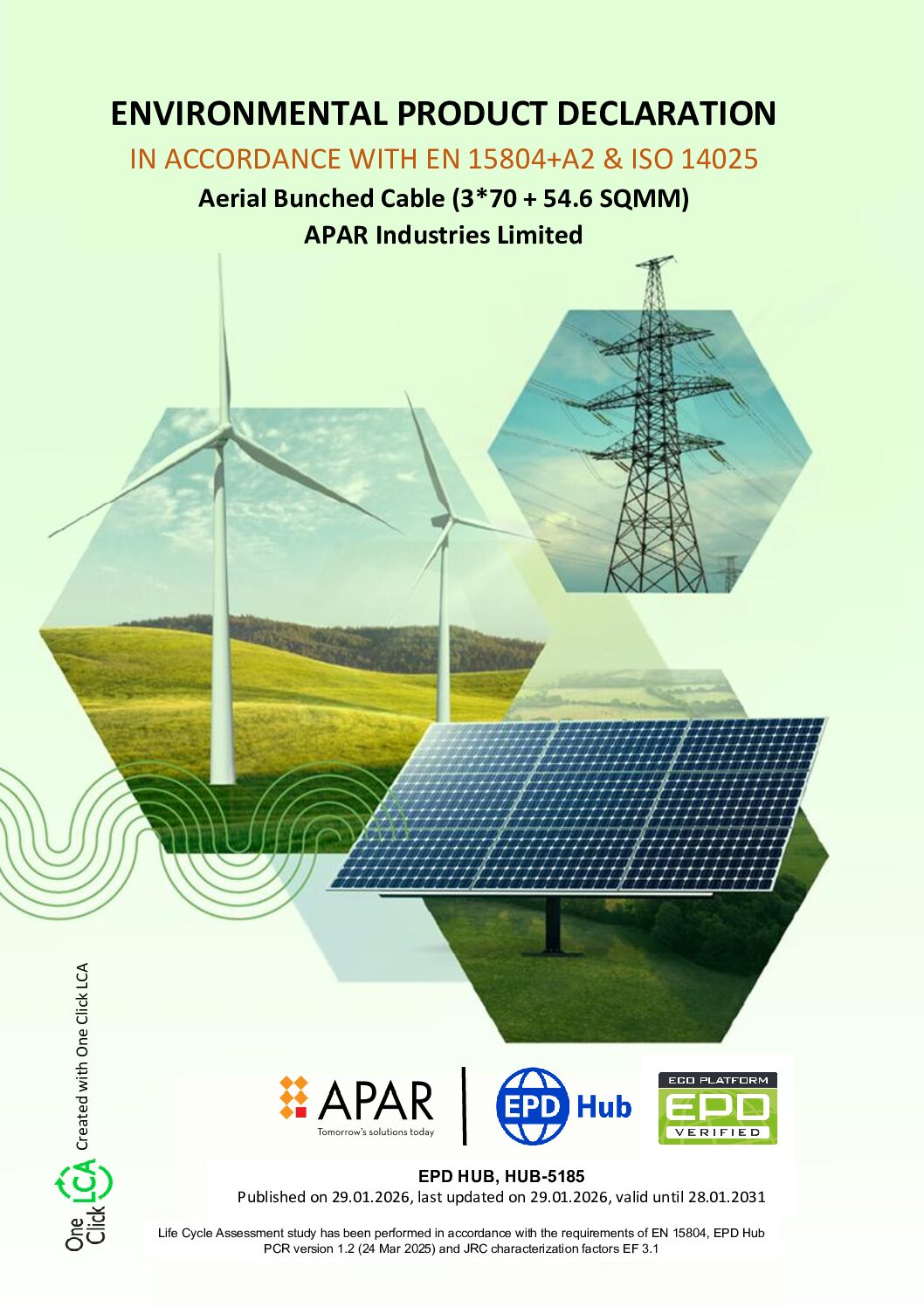 Aerial Bunched Cable EPD