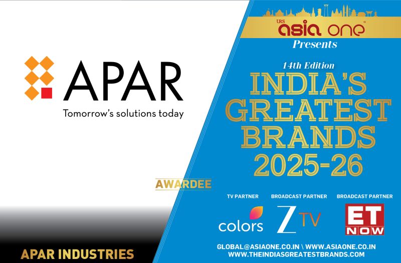 Asia One Recognises APAR as India’s Greatest Brand 2025-26