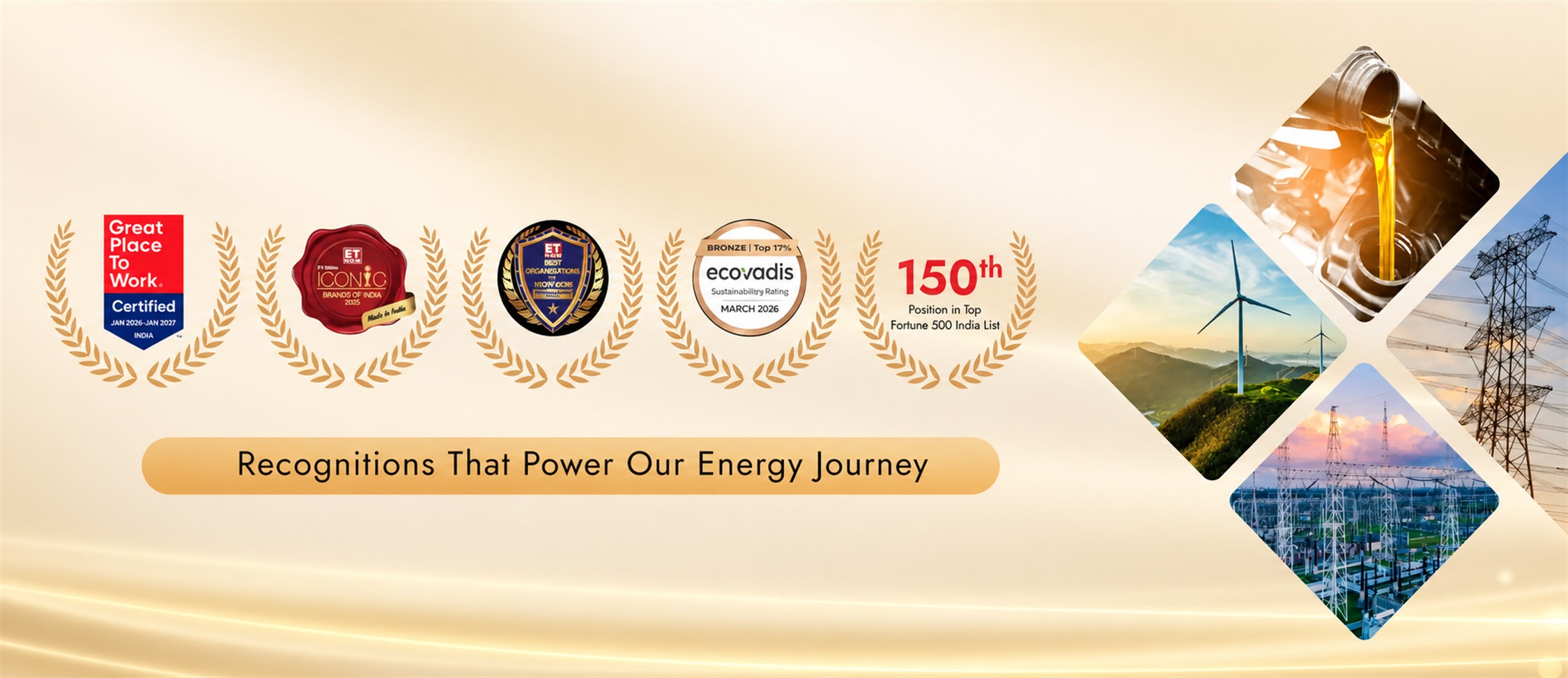 Recognitions that power our energy journey